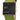 QLOCKTWO W Rose Black Watch with Green French-Grain Leather Strap